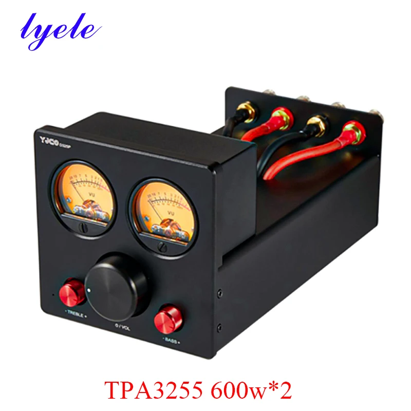 

Lyele D325P 600 Вт * 2 TPA3255 Усилитель мощности Высокомощный 2-канальный цифровой усилитель класса D Bluetooth 5,1 Vu метр Сбалансированный XLR