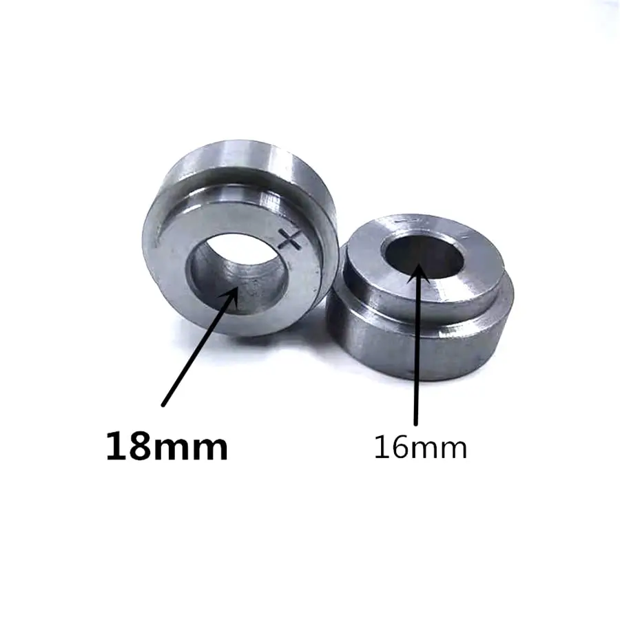 Molde de conector de cabeza de pila de soldadura de batería, herramienta de reparación de 18mm y 16mm (+ -), 2 uds.