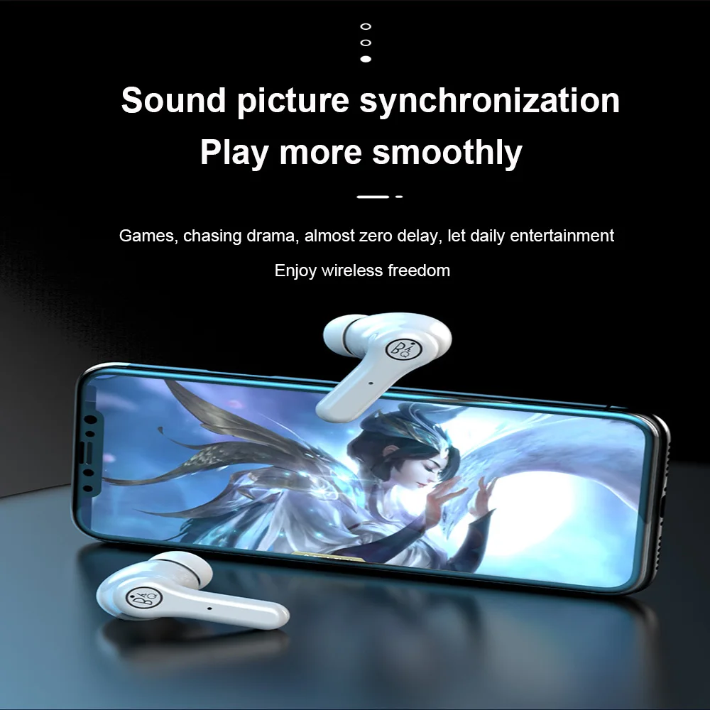 Wireless Headphones Bluetooth Earphone ANC Pro Waterproof Sweatproof Sports Headset Earbuds Earpiece