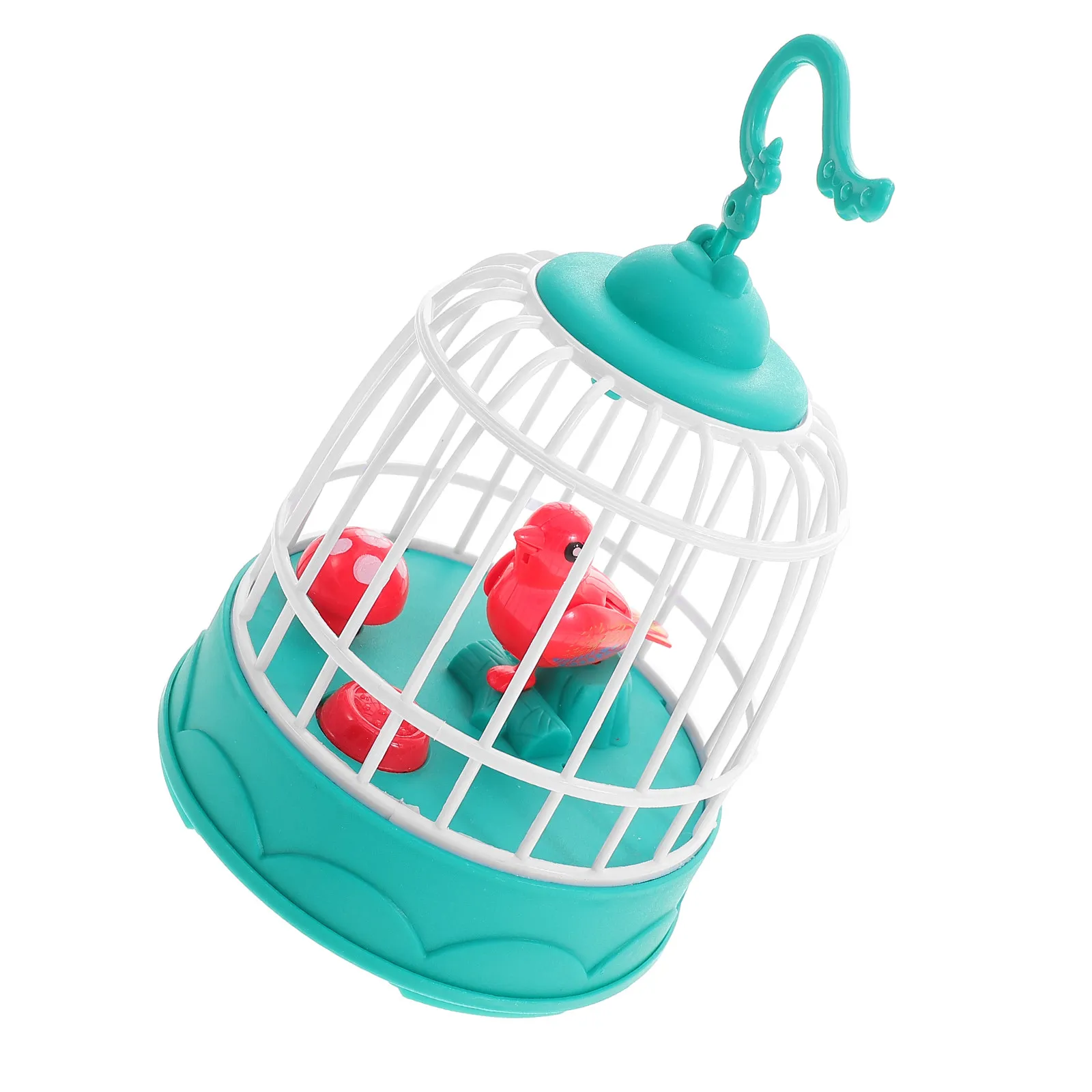 

Voice Activated Birdcage Simulation Chirping Singing Birds Interactive Home Office Decor Realistic Sound Control Parrot Birthday