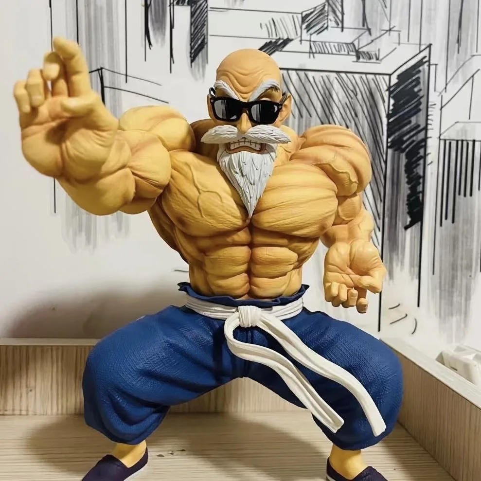 9cm anime dragon ball mini figura goku kame sennin estatueta mestre muscular roshi pvc figura de ação modelo crianças bonecas presente brinquedos