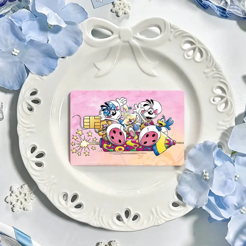 Cartoon D-Diddl Classic  Bank Credit Cards Bus Pass Stickers Cool Decoration Waterproof 4PCS Card