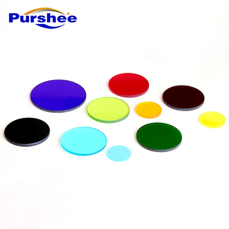 

Colored optical glass filter/Spectrum absorbing glass/Various specifications/customizable