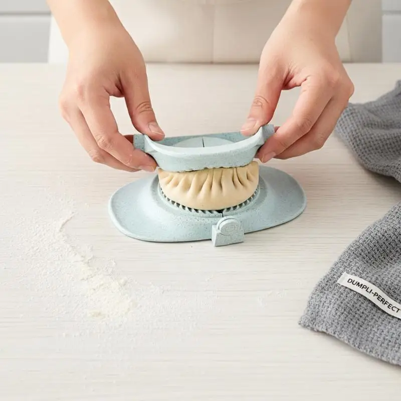 Molde Manual para Empanadillas de Paja de Trigo, Accesorio de Cocina, Libre de BPA, Soporte para Cocinar Empanadillas Caseras, Artículos para Fiestas