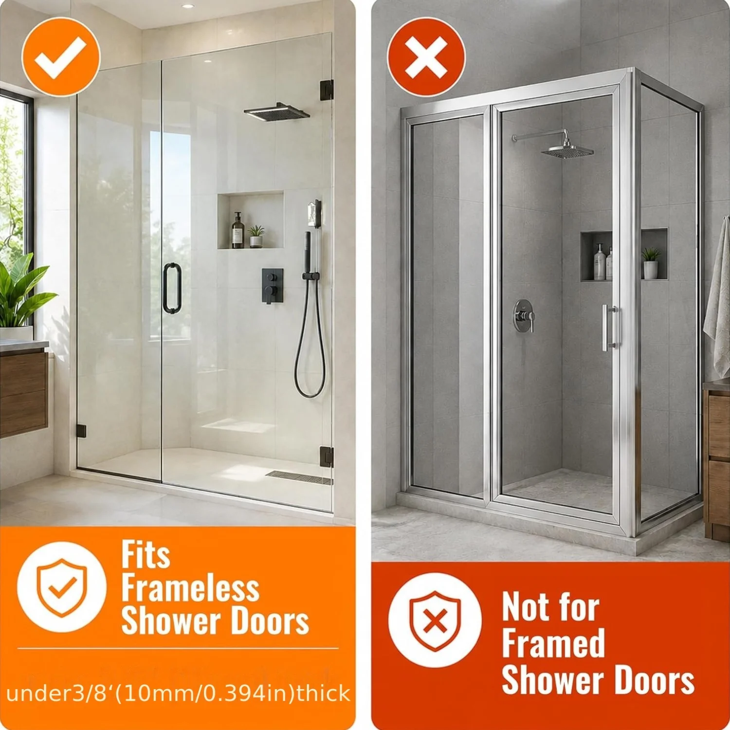 2 stainless steel shower hooks, towel hooks, yukata hooks, heavy-duty and durable shower rack, bathroom storage rack view 6