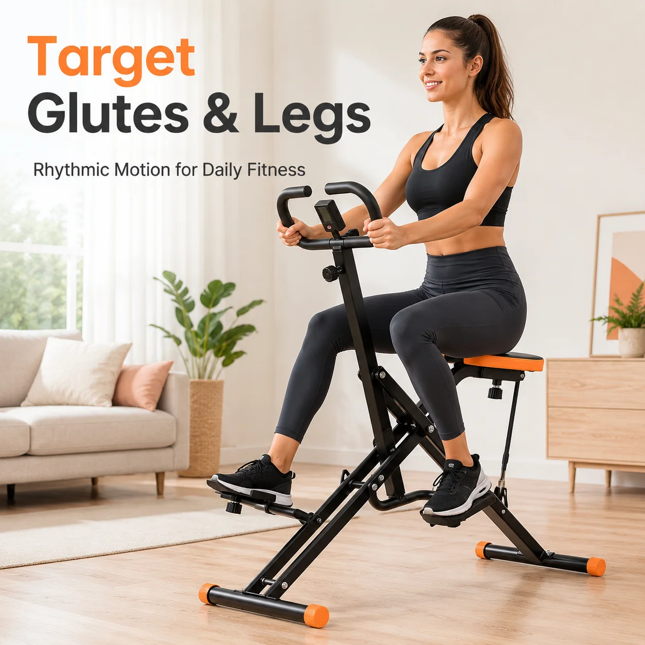 Professional Horse Riding Machine for Butt Lifting 1.5mm Steel Frame  Load Capacity Abdominal Toning Body Sculpting Tool