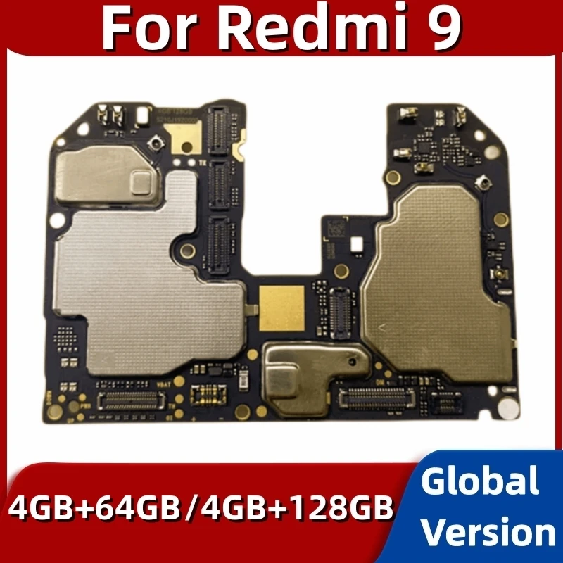 

Motherboard for Xiaomi Redmi 9, Original Mainboard, 4GB RAM, 64GB, 128GB ROM, Fully Tested