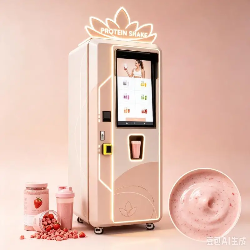 Protein Shake Vending Machine Customized Intelligent Blender System Fast Serving Nutrition Drink Machine Commercial Application