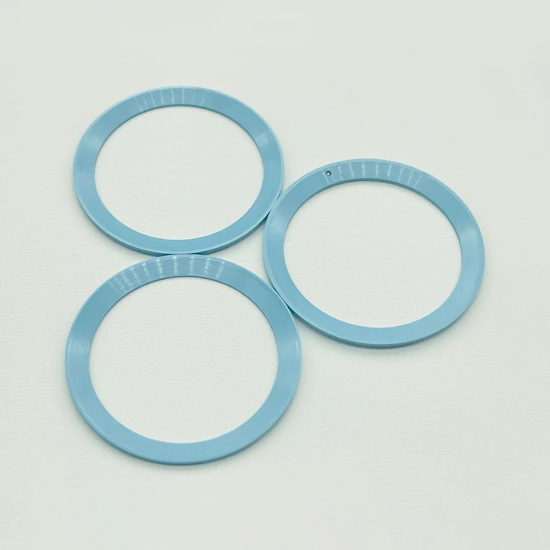 ตัวเรือนแบบโค้งมนสำหรับนาฬิกา SKX009 SKX007 Seiko สีน้ำเงิน NH35กล่องใส่นาฬิกา NH36ขนาด38มม. x 30.6มม.