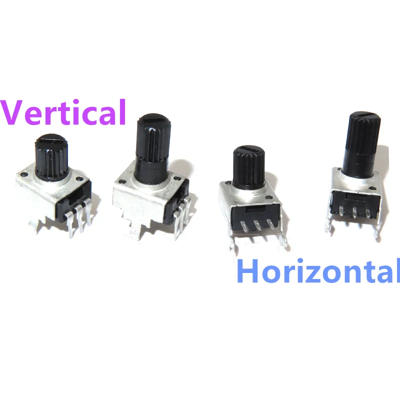 10PCS RV09 Potentiometer Short/Long Handle 10K 50K WH09 B103 B503 Adjustable Resistance 0932