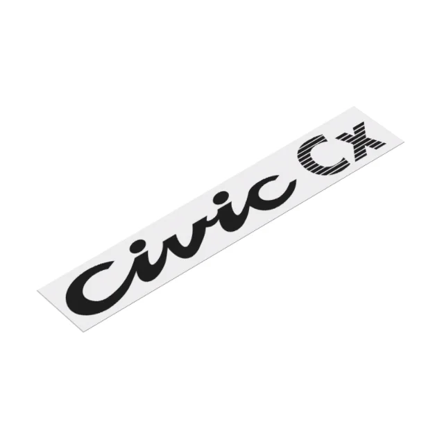 Car Styling Vinyl Auto Side Skirt Side Body Door Sticker for CIVIC SIR Civic CX EX VTI Decal Motor Racing Applique