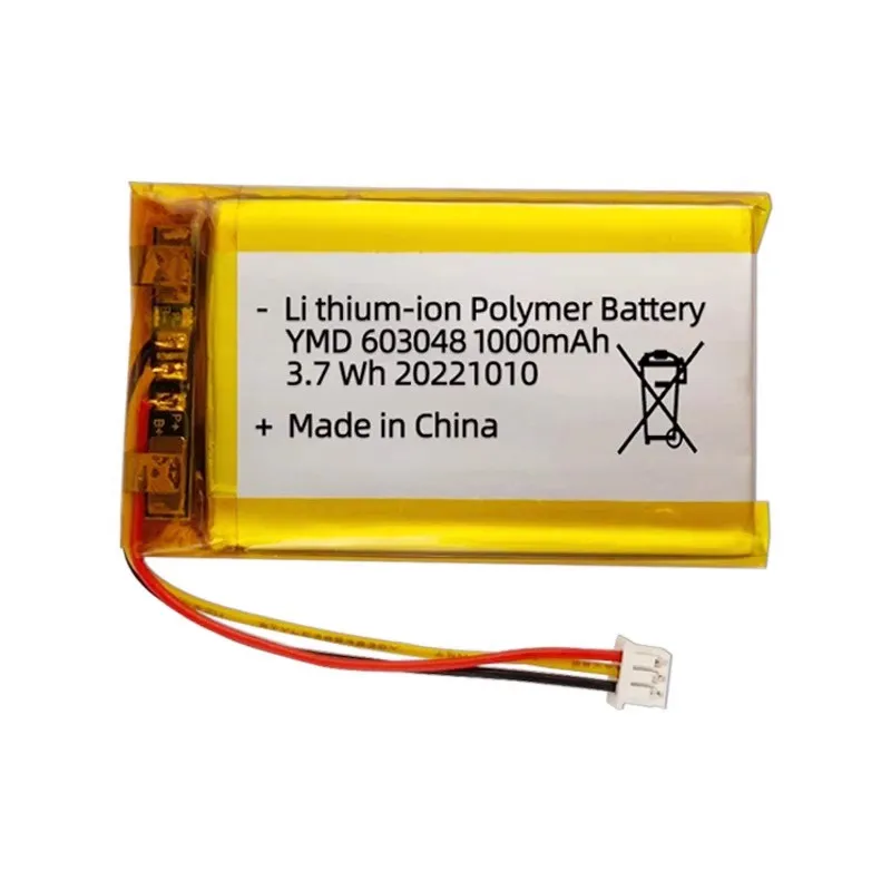 603048 3.7V 1000mAh Lithium Polymer Battery