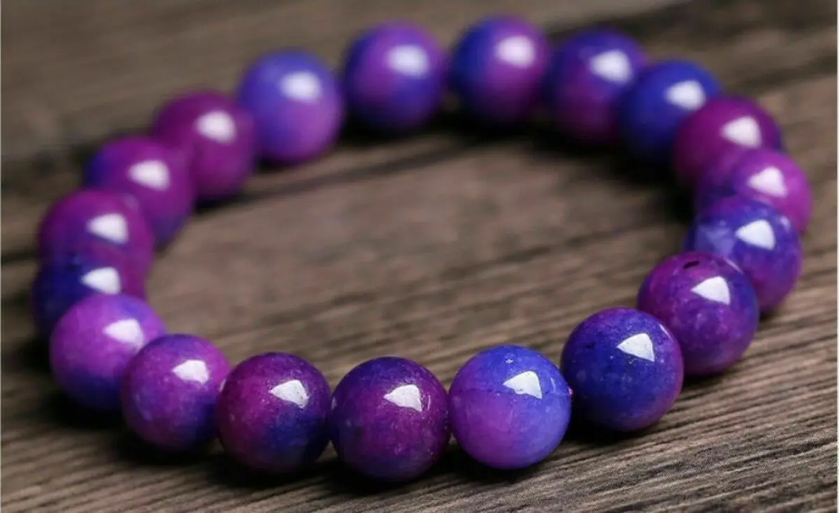 10mm Natural Purple Sugilite South Africa Round Beads Bracelets 7.5'' AAA