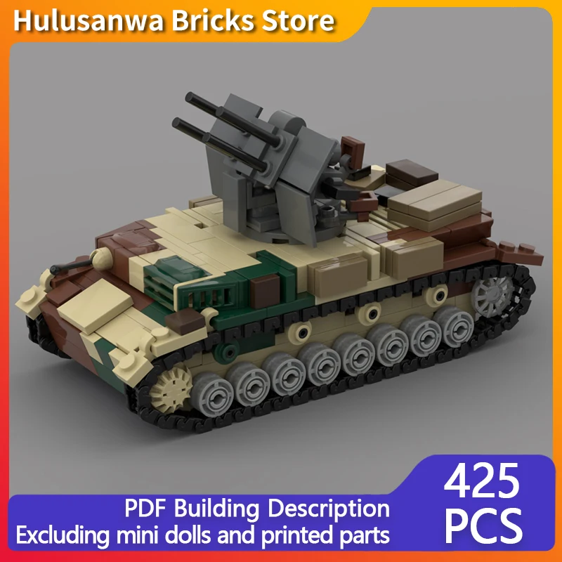 

Flakpanzer IV WW2 Военные танки Модель MOC Строительные кирпичи Военное оборудование Модульные технологии Подарки Праздничная сборка Детские игрушки