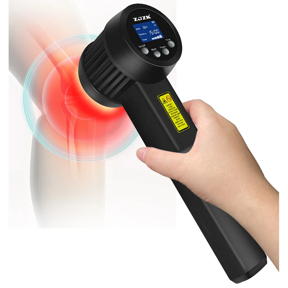 

ZJZK High Intensity Lasers Spine and Pain Institute Use Medical Laser Therapy Device 8W 808nm+650nm With Continuous & Pulse Mode