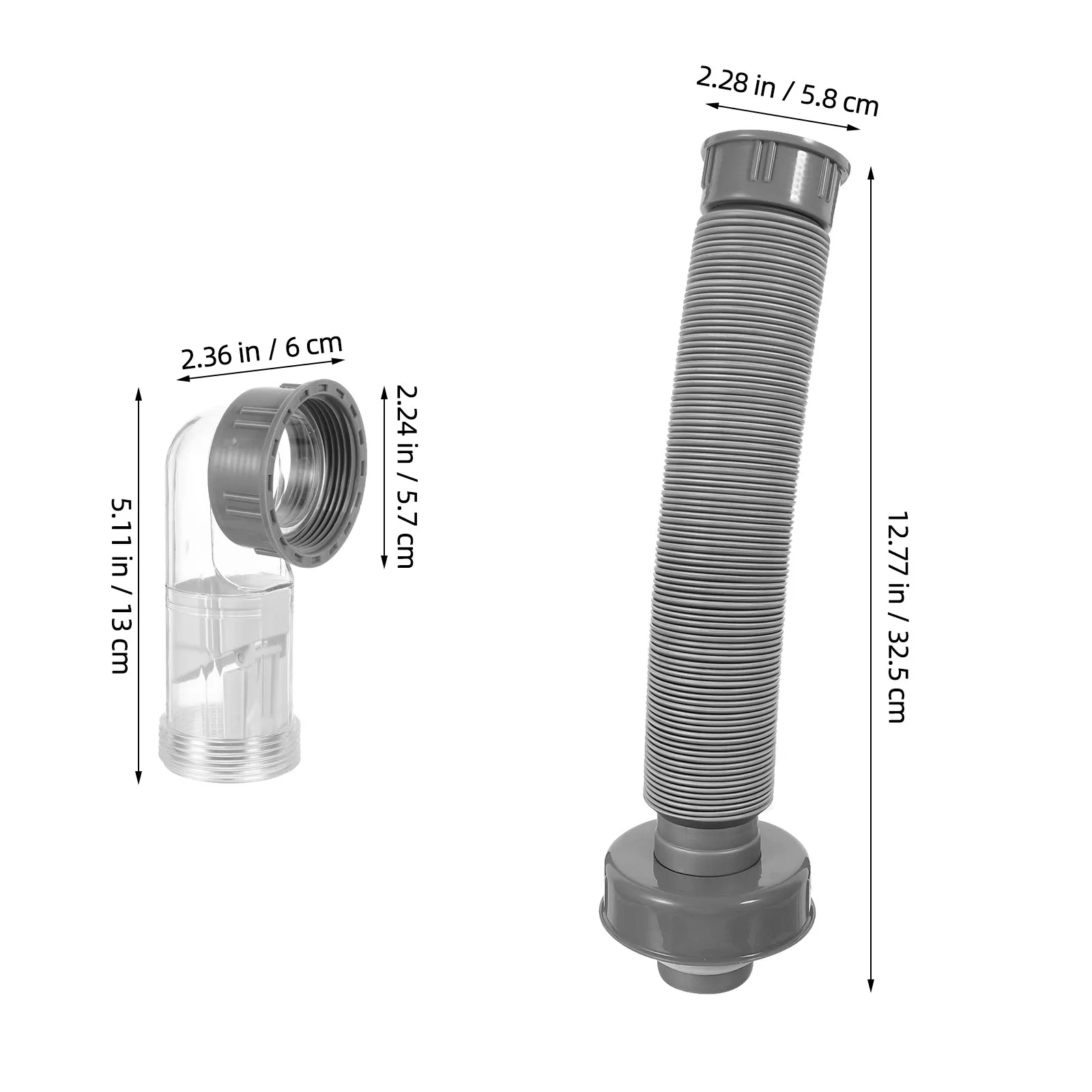 Sink Drain Pipe for Kitchen Stainless Steel Anti-Clog Garbage Disposal Compatible Universal Fit Smooth Flow Design