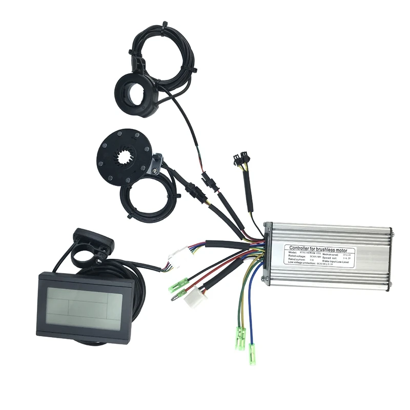 36V 48V 500W 22A Electric Bicycle Sine Wave Controller With KT LCD3 Display&Thumb Throttle And Sensor Ebike Accessories