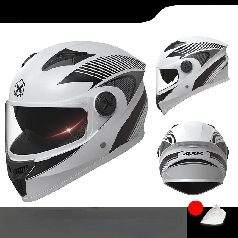 

Motorbike Sports helmet Full Face Racing Helmets Winter Warm with Double Visor Motorcycle Helmet