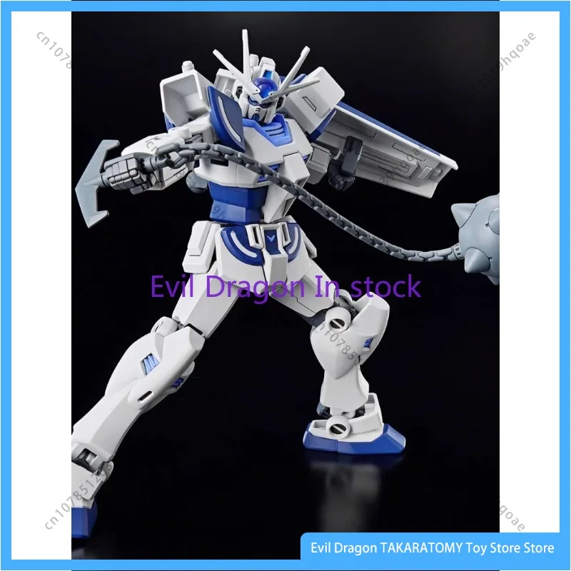 W magazynie Bandai Original Gundam Model Kit Figurka anime EG 1/144 LAN Gundam Type One Quad Figurka akcji Zabawka Prezent dla dzieci