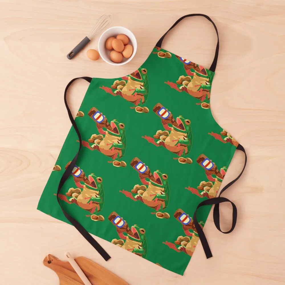 

Drinking Frog Apron Costume Waiter Kitchens Accessories Apron