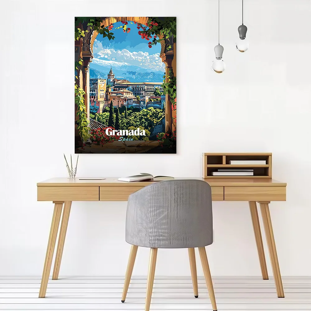 Granada Art Wall Decor Living Room Bedroom Personalized Painting Modern Home Decoration Ornaments Wand Deko Decorative Picture
