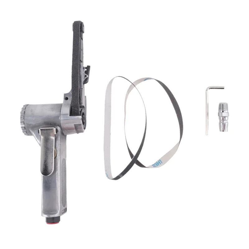 

AB42-3/8Inch Air Belt Sander Air Angle Grinding Sanding Machine +Sanding Belts For Air Compressor Sanding Small