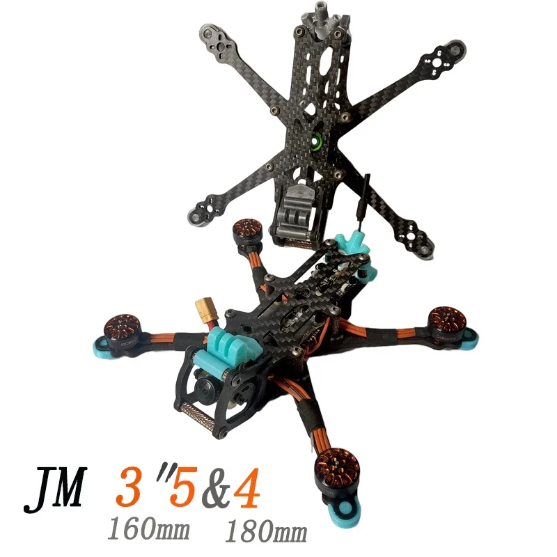 JM3.5 160 มม. 3.5 นิ้ว / JM4 180 มม. 4 นิ้วชุดเฟรม FPV น้ําหนักเบา