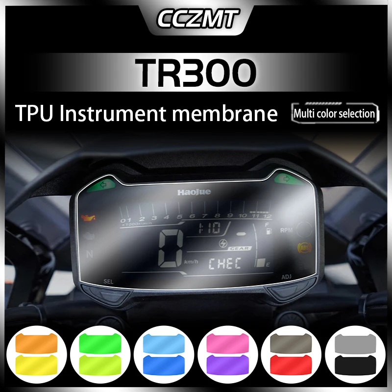 Voor Haojue Tr300 Tr 300 Instrument Film Koplamp Achterlicht Transparante Beschermende Film Sticker Accessoires Modificatie