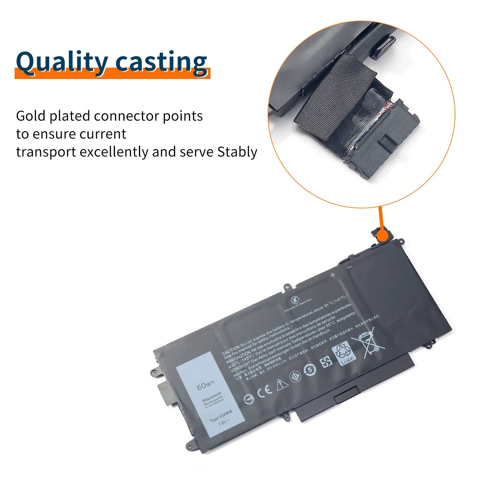 Nowa 7.6V 60Wh oryginalna Bateria do laptopa K5XWW oryginalna dla Dell szerokości geograficznej 12 5285 5289 7389 2 w 1 Notebook Bateria 71 tg4 CFX97 7390