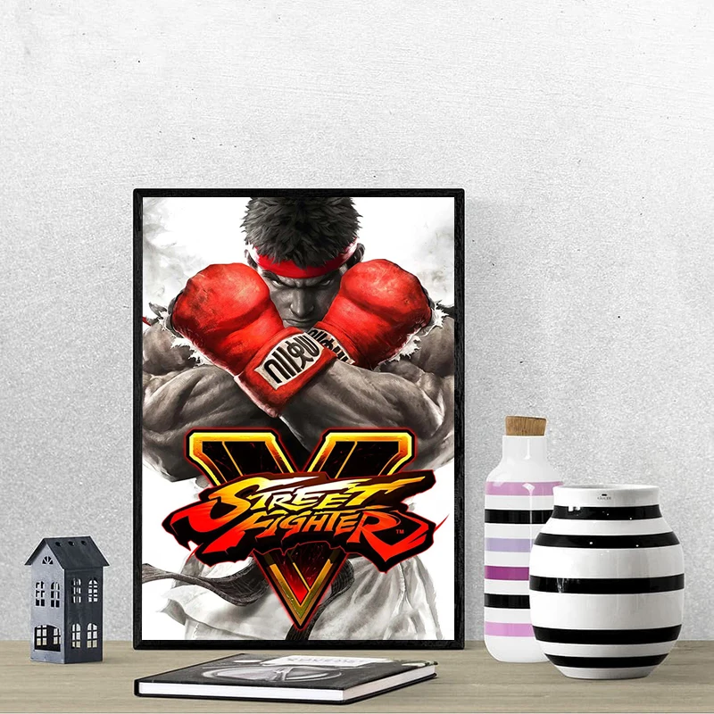 Canvas S-Street F-Fighter Posters Movie Poster Bedroom Decoration Painting Photos for Living Room Home Decor Art Mural Wall the