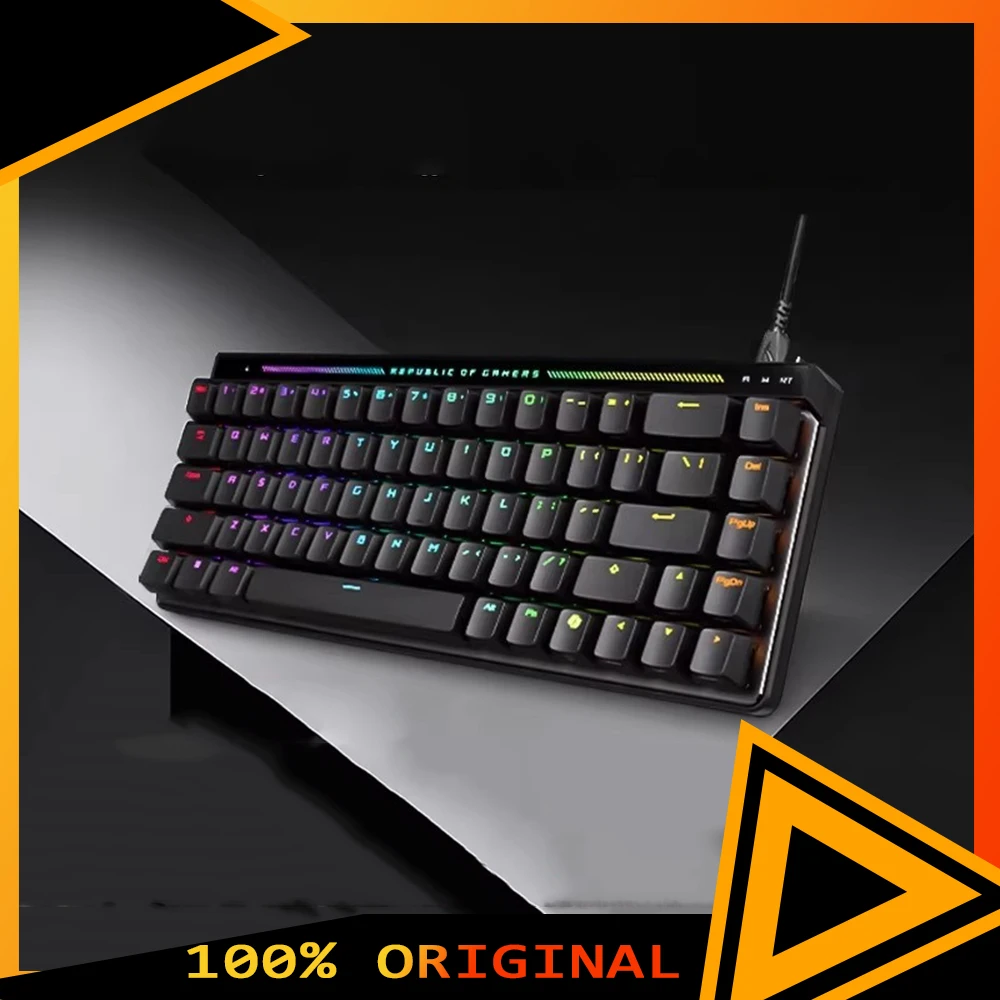 

Механическая игровая клавиатура ROG Falchion ACE HFX с магнитными переключателями, 8 кГц, RT-Toggle, низкой задержкой, RGB-подсветкой, Gasket-креплением, Hot-Swap, аксессуары для ПК