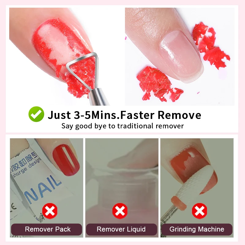 UR SUGAR 15ml Magic เล็บเจล Polish Remover 1/2pcs Clean UV Soak Off กึ่งถาวรเคลือบเงาเล็บ Quick เครื่องมือกําจัดเล็บ