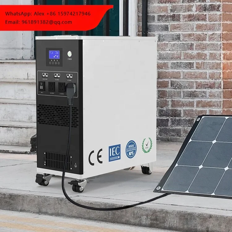 

6000Wh Solar Energy Battery Storage System Lithium LiFePo4 3000W Portable Power Station For Home