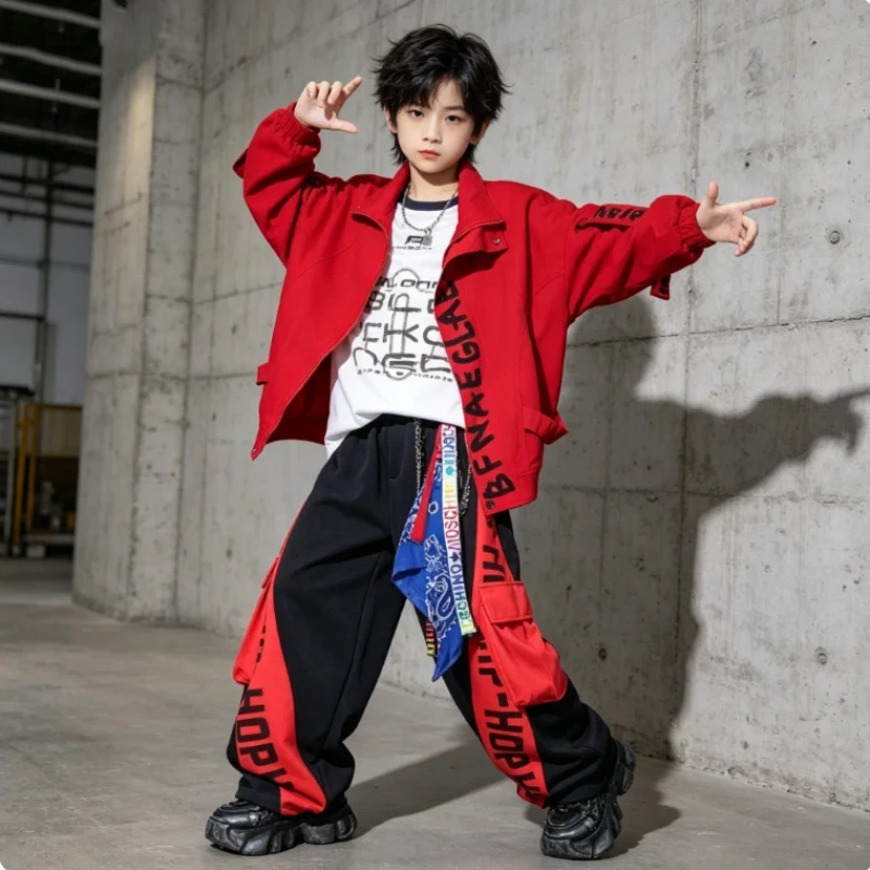 

Children's Hip-hop Street Dance Performance Costumes, Male and Female Hip-hop Style Sets, Children's Street Fashion Costumes