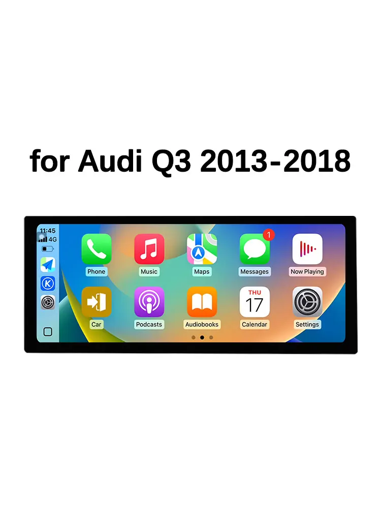 Draadloze Carplay 4G Android 16 voor Audi Q3 2013 - 2018 GPS Navigatie Auto Video Multimedia Speler WiFi BT DSP Stereo Auto Gereedschap - afbeelding 2