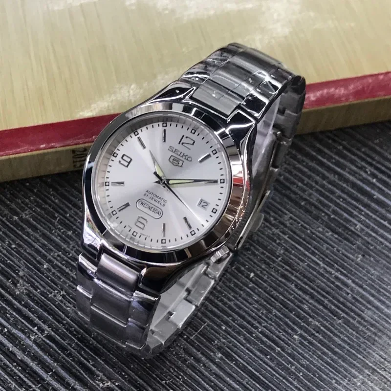 شعبية AAA + الميكانيكية التلقائية AAA + ساعة رجالي سيكو تصميم رياضي متعدد الوظائف حزام الصلب ساعة رجالي يوميا مقاوم للماء