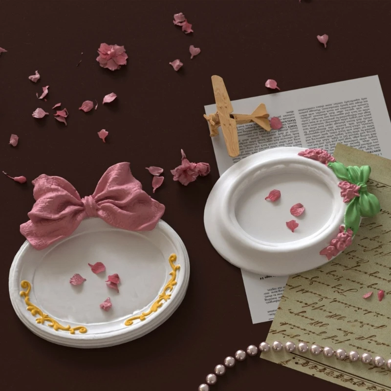 

Easy to Use Silicone Mold Creating Decorative Trays Moulds with Unique Bowknot Theme Suitable for Gifting Hand-Making