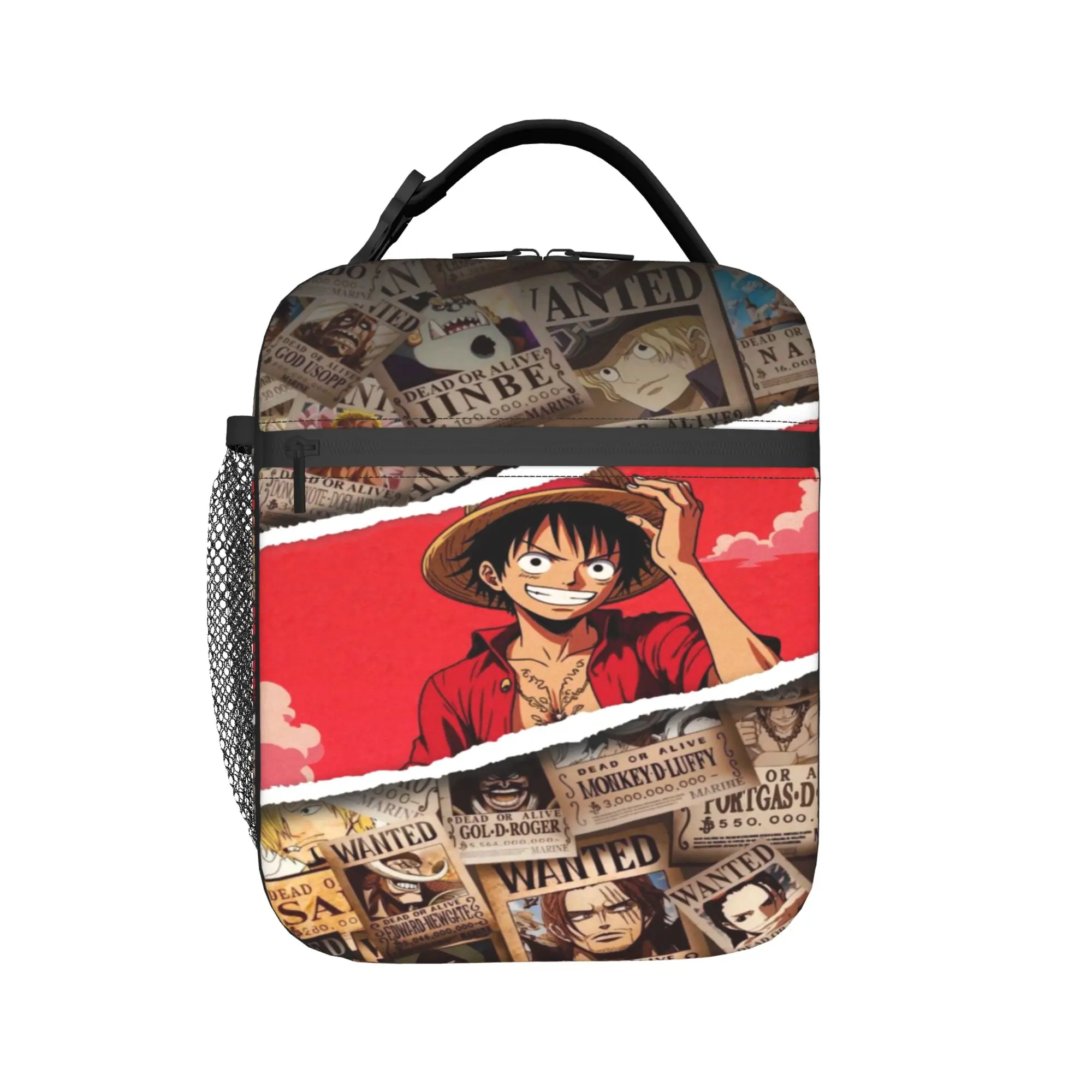 luffys o-one-piece-e zoro Insulated Lunch Bag for Men Women Food Container Reusable Cooler Thermal Lunch Boxes For Travel