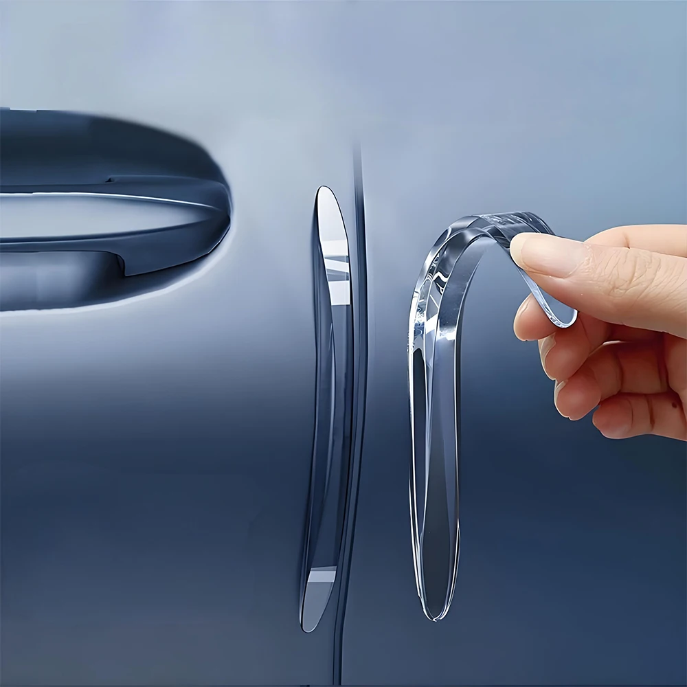 

4Pc Auto Car Door Edge Protection Guards Buffer Trim Molding Scratch Protector Car Door Crash Bar Decoration Strip Car Accessory