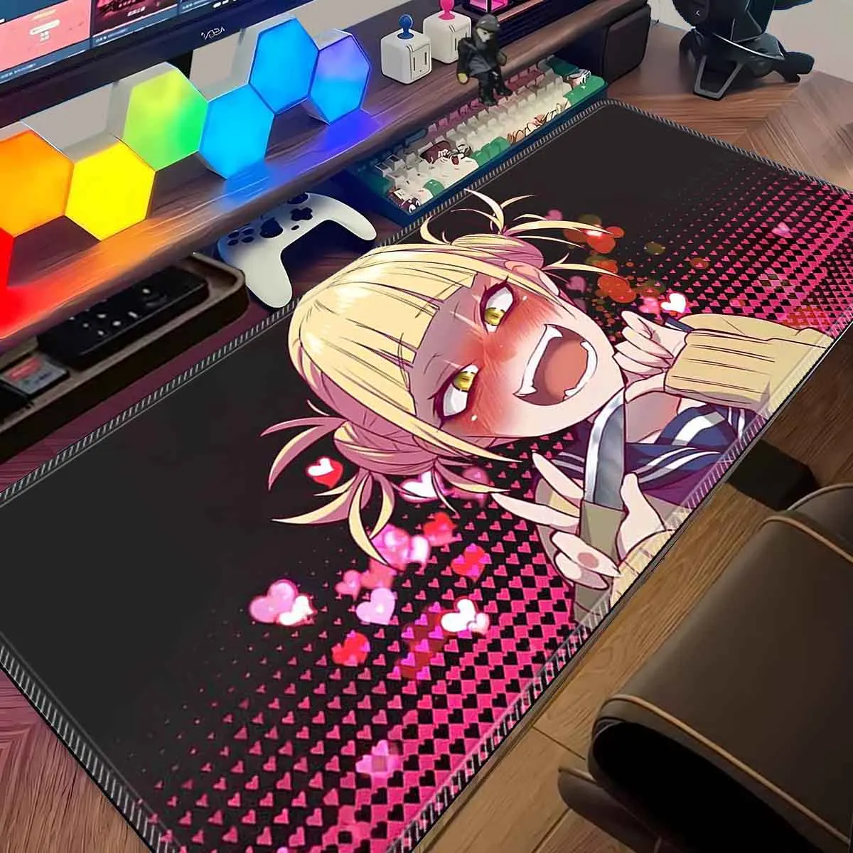 

Large Mouse Pad My Hero Academia Mouse Pad XXL Gaming Accessories Gamer Keyboard Desk Mat Non-Slip Anime Toga Himiko Mousepad