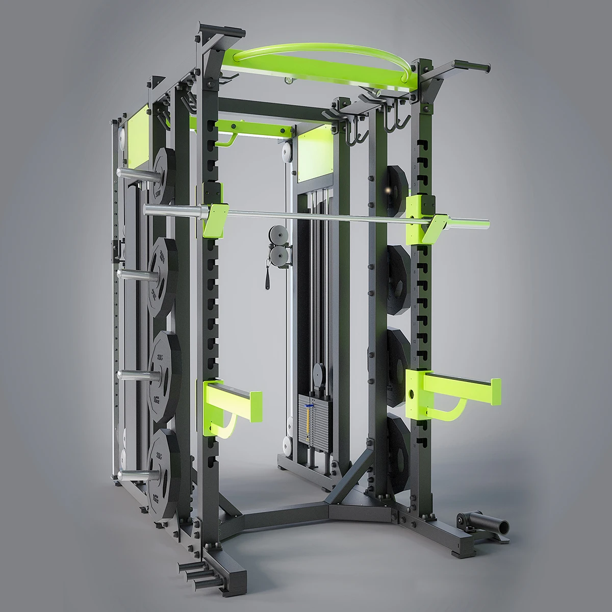 Commercial Gym Rack Half Power Squat Weight Racks Pro Dumbbells Equipment Heavy Duty All In One Multi Stand Hot Steel Fitness