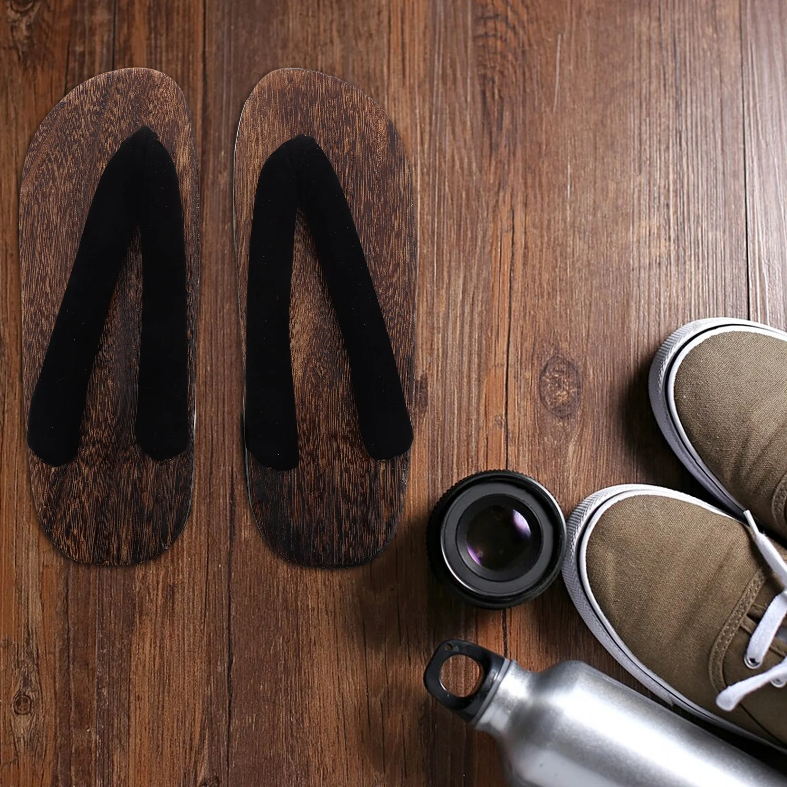 Tradycyjne japońskie sandały męskie Drewniane chodaki Kostium cosplay Obuwie Styl minimalistyczny Rozmiar 40 Akcesoria do kostiumu kimono