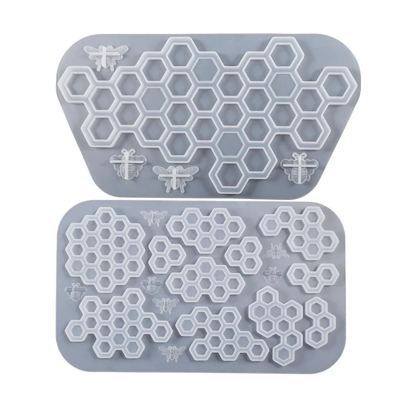 

Door HangingBee Honeycomb Charms Silicone Epoxy Resin Casting Mold for DIY Keychain Jewelry Making Art Craft