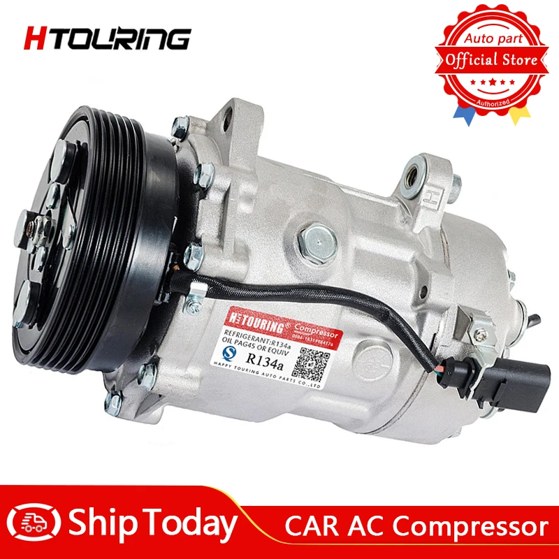 

SD7V16 Ac Compressor for VW Volkswagen Cabrio Golf Jetta 1993-2002 1H0820803D 1H0820803DX 1H0820803E 1GD820803 95NW19D629CB