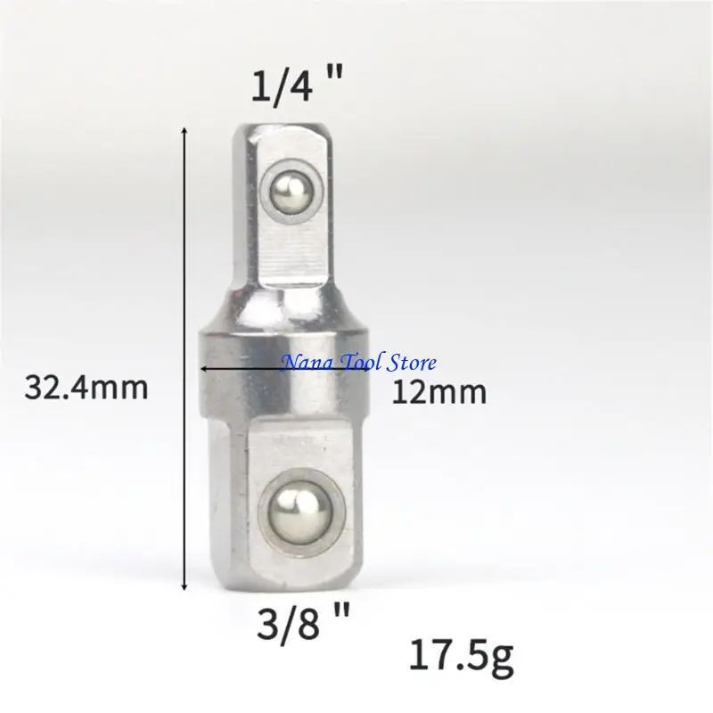 31GJ Портативный адаптер с квадратным приводом и двойной головкой от 1/4 до 3/8 или дюйма, набор для удобной переноски и в