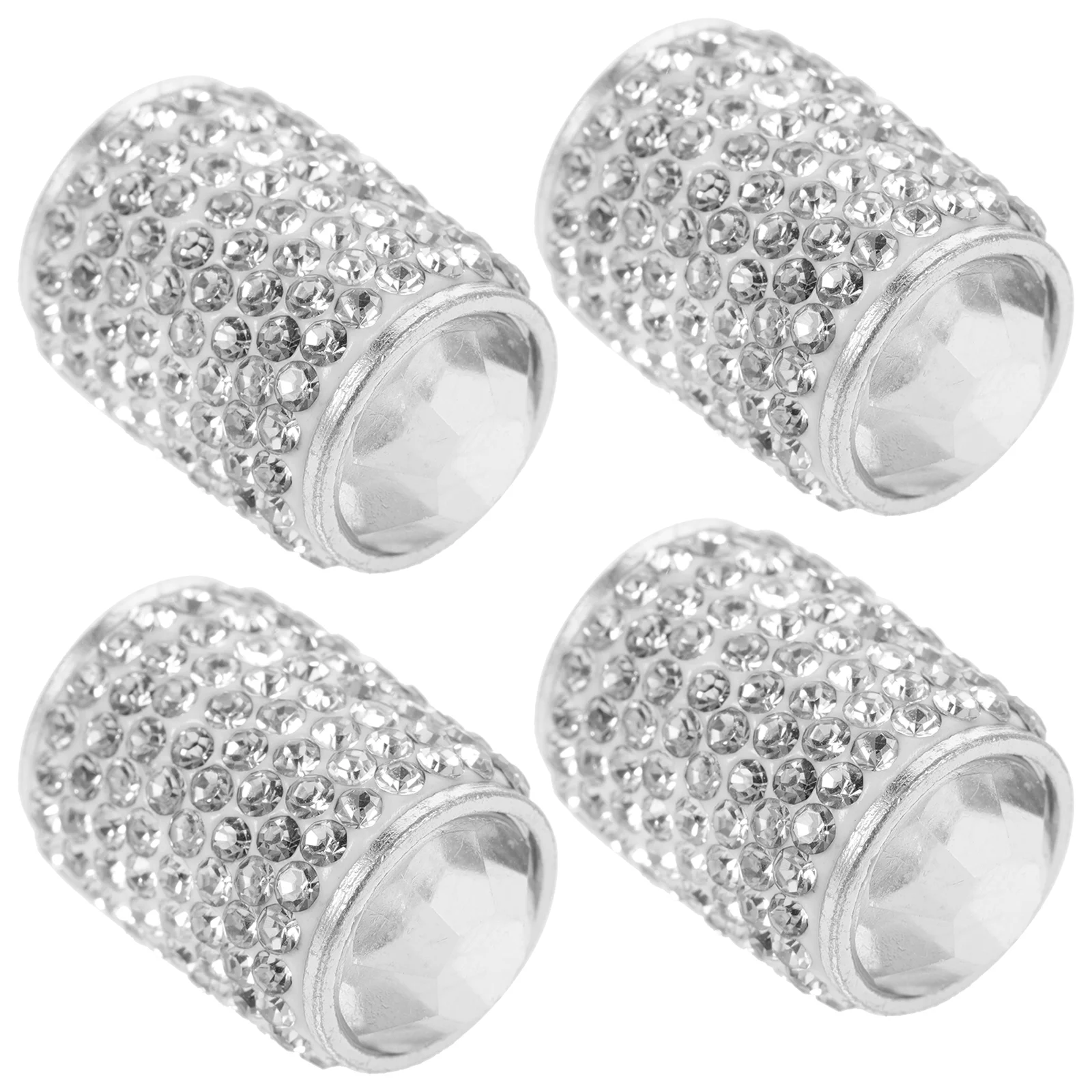 4 Pcs Valve Cap Cute Tire Caps Rhinestone Stem Car Accessories Rhinestones for Bling