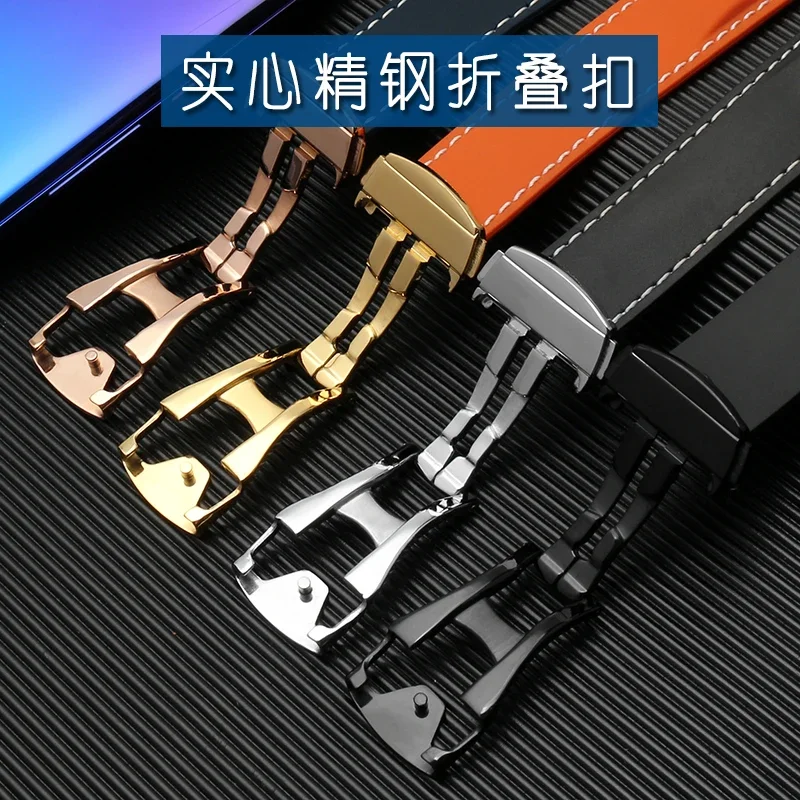 Rubber Silicone Watch Bands For Omega Seamaster 300 speedmaster Strap Brand Watchband blue black orange 20mm 21mm 22mm