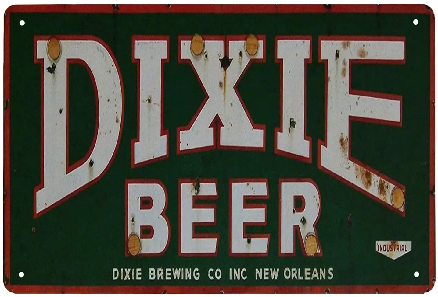 Super Durable Dixie Beer Tin Sign Vintage Cave Bar Decoration Bar Beer Metal Tin Sign