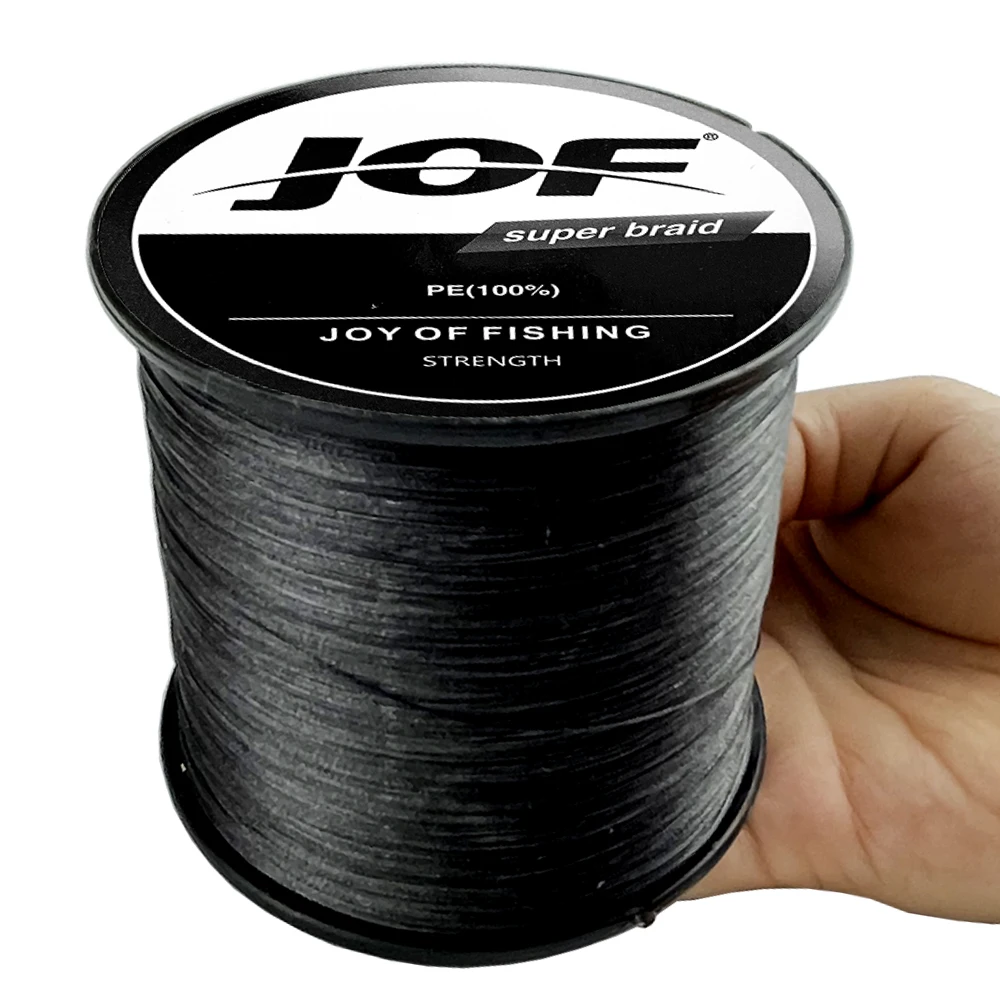 JOF PE Braided 4 Strand Fishing Line 100M Durable Multifilament 0.11-0.50mm Raw Silk Sea Fishing River/Wild Carp 10-80 Lbs Beach
