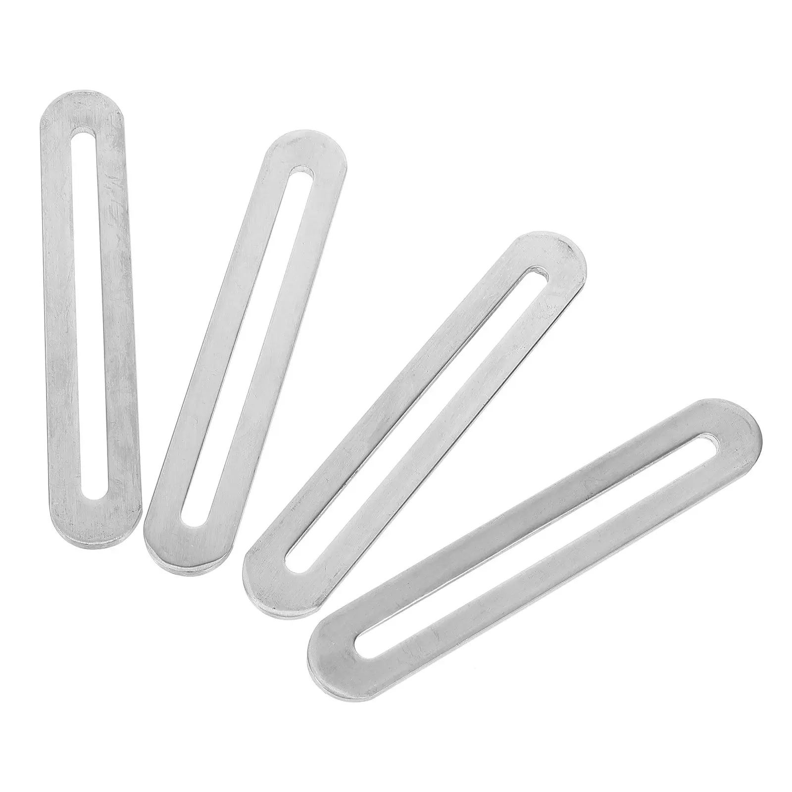4Pcs Stainless Steel Flat Mending Plates Adjustable Furniture Braces Chair Drawer Connectors Adjustable Mending Plate